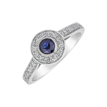 Diamond ring with Sapphire Lorraine