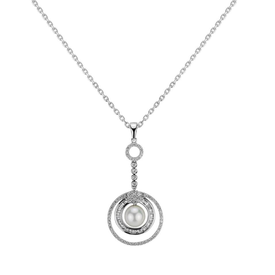 Diamond pendant with Pearl Tender Coast