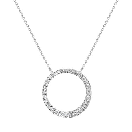 Diamond pendant Geometric Silhouette