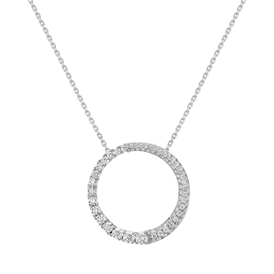 Diamond pendant Geometric Silhouette