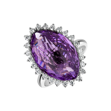 Diamond rings with Amethyst Darlar Hope