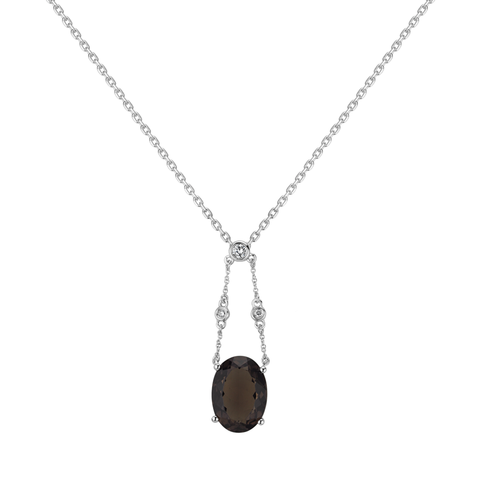 Diamond pendant with Quartz Koridon