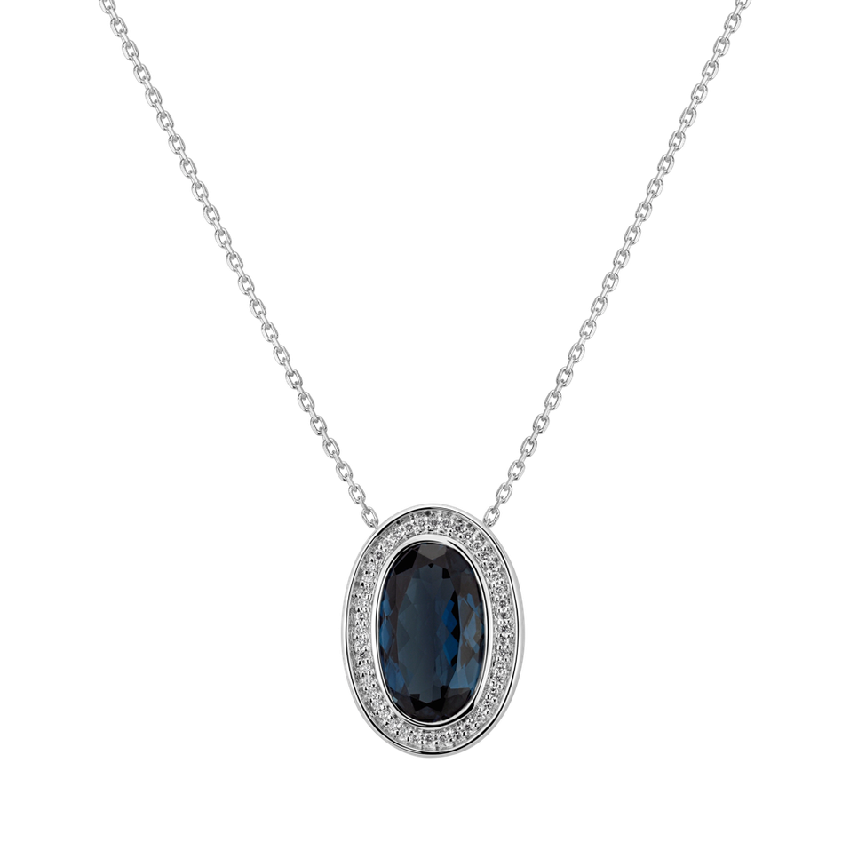 Diamond pendant with Topaz Vanza