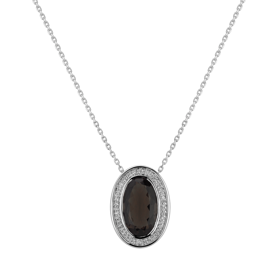 Diamond pendant with Quartz Vanza