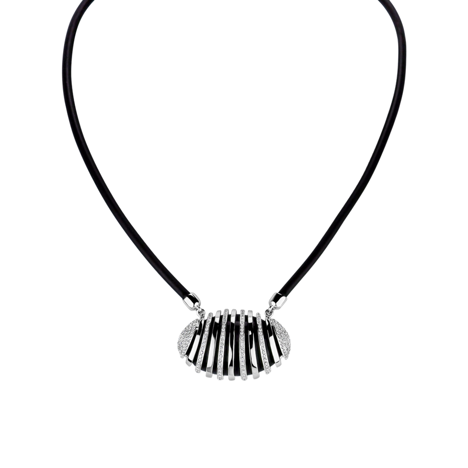 Diamond necklace with Onyx Sinful Harmony