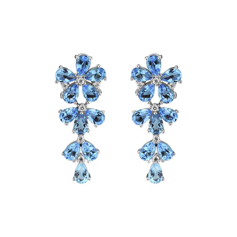 Diamond earrings and Topaz Witching Scarlett