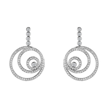 Diamond earrings Noble Spiral