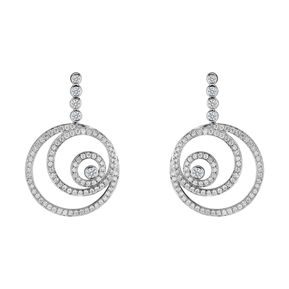 Diamond earrings Noble Spiral