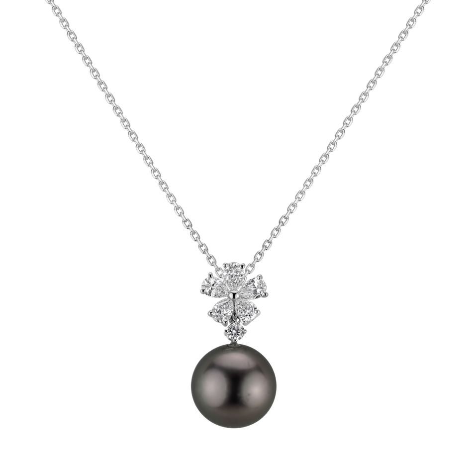 Diamond pendant with Pearl Tahitian Prince