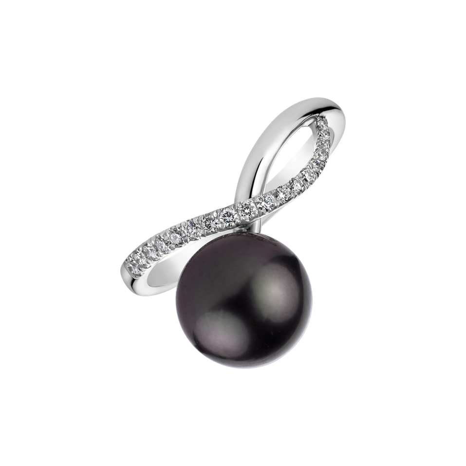 Diamond ring with Pearl Dreamy Coast