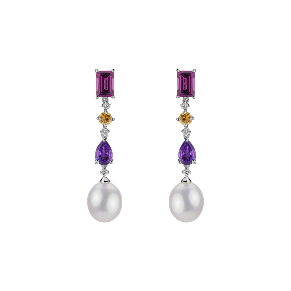 Diamond earrings and gemstones Murphy