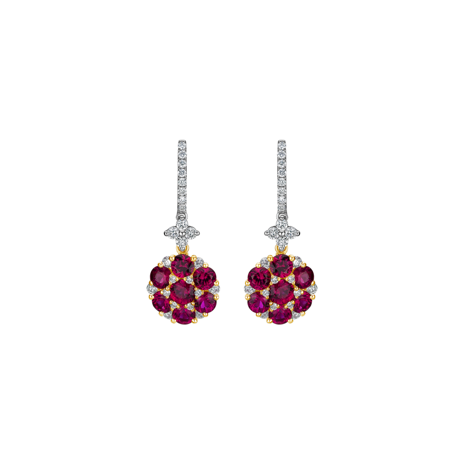 Diamond earrings and Ruby Latonya