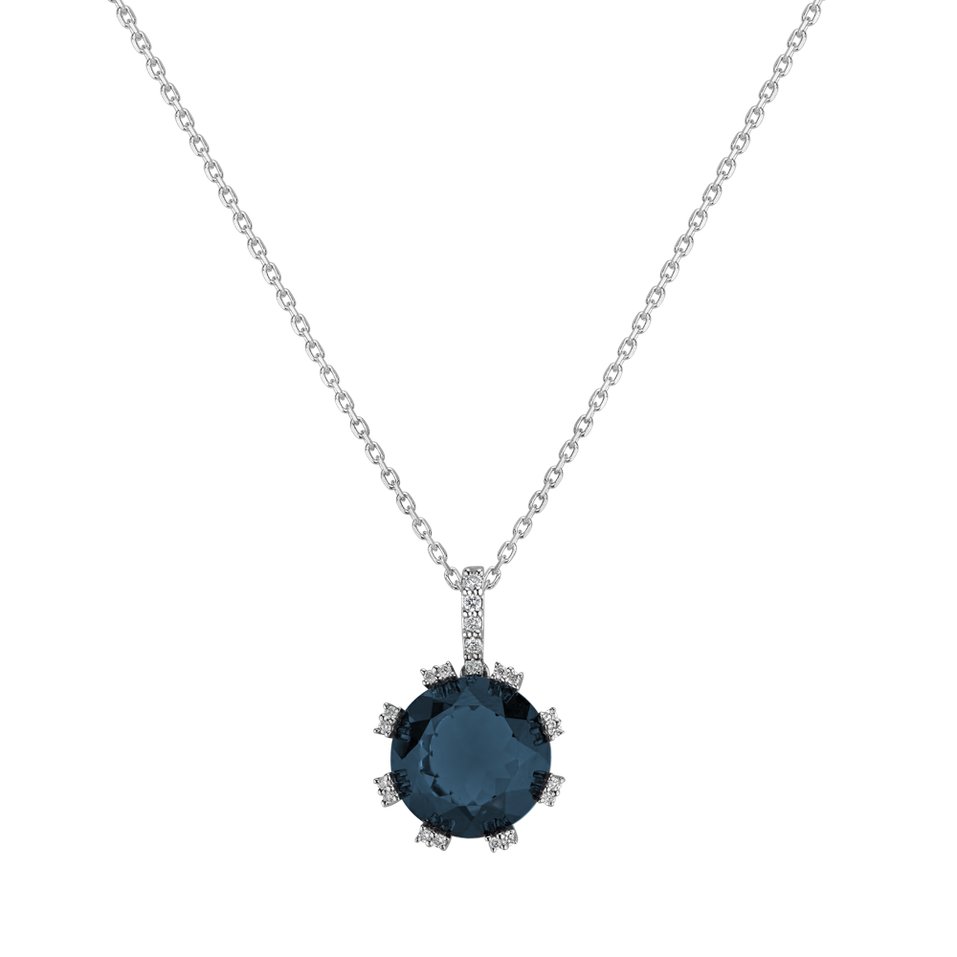 Diamond pendant with Topaz Celestial Spell