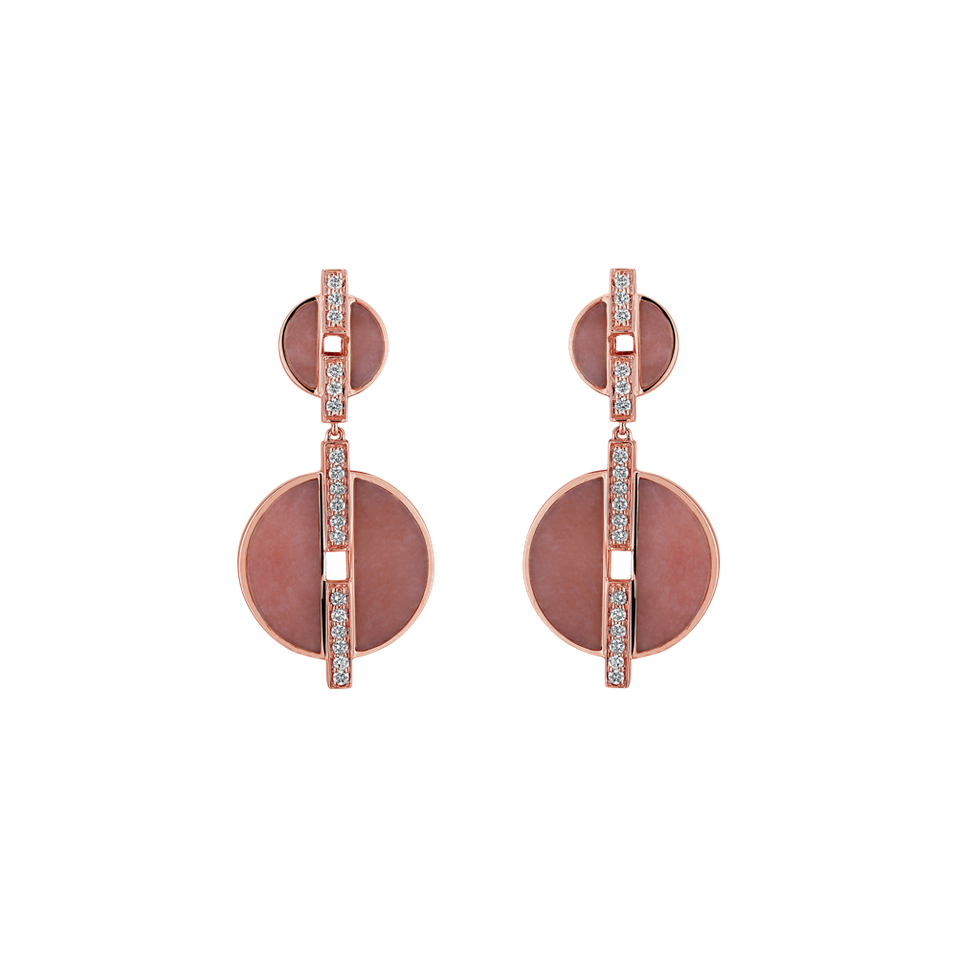 Diamond earrings and Chalcedony Surprendre