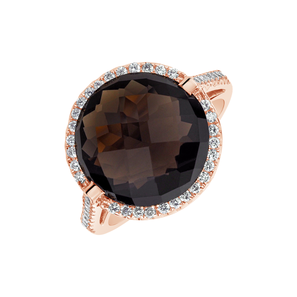 Diamond ring with Quartz Epifania