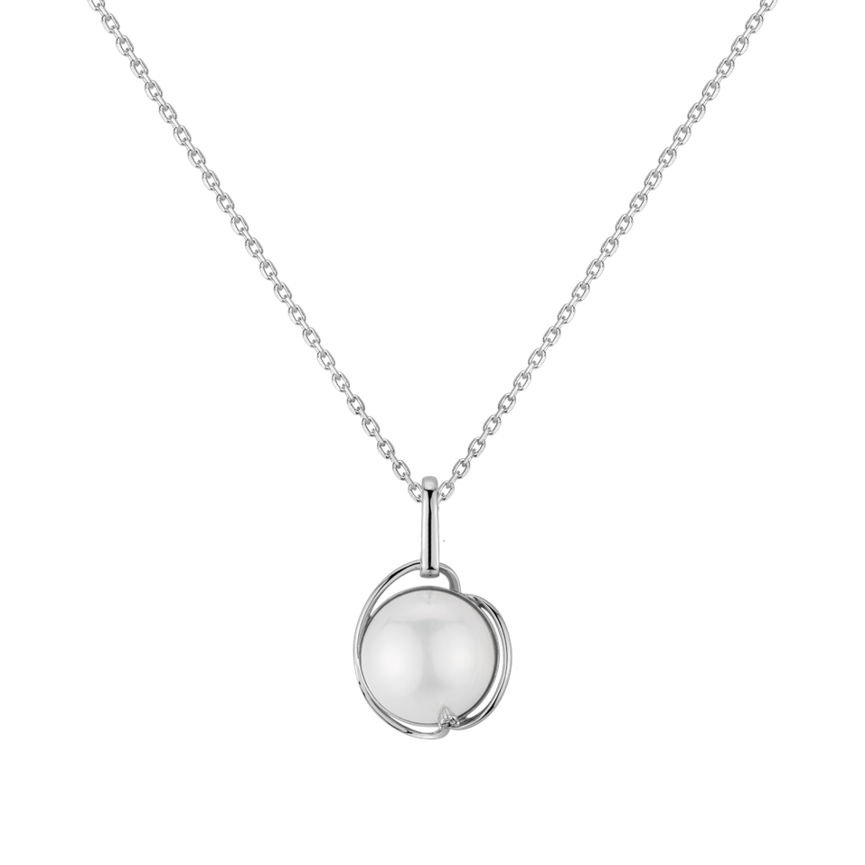 Diamond pendant with Pearl Malik