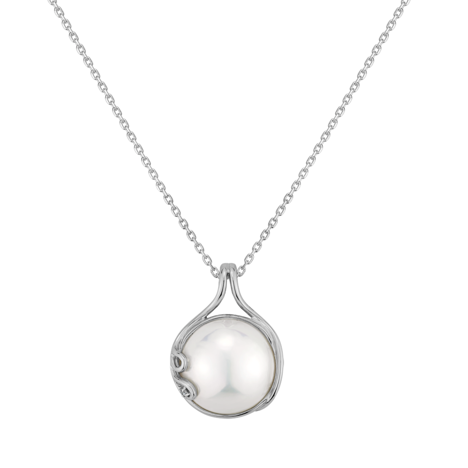 Diamond pendant with Pearl Pontus Magic