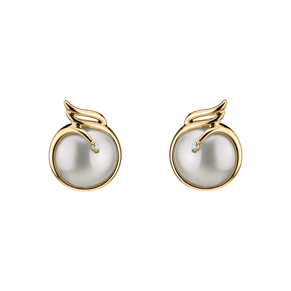 Earrings with Pearl diamonds Phaethon