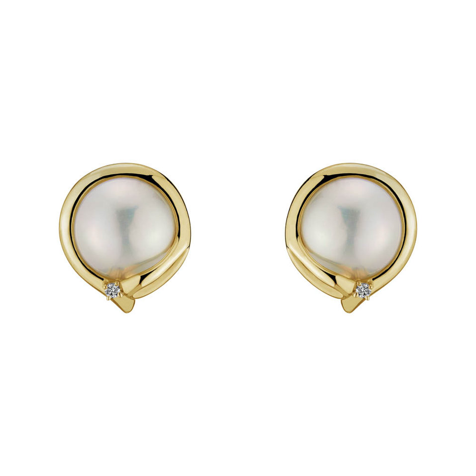 Earrings with Pearl diamonds Pearly Allure