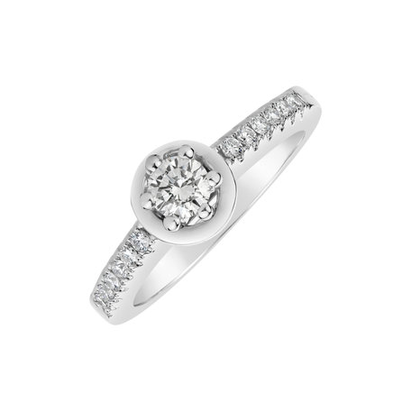 Diamond ring Crystal Lune