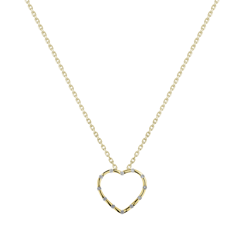 Diamond pendant Kind Heart