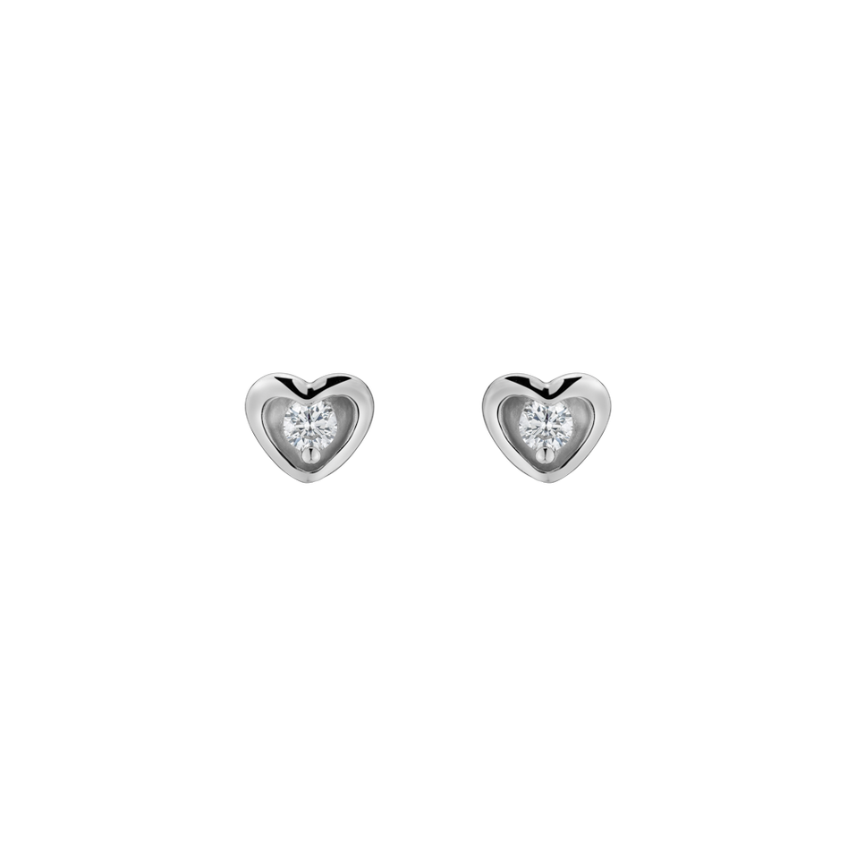 Diamond earrings Loyal Heart