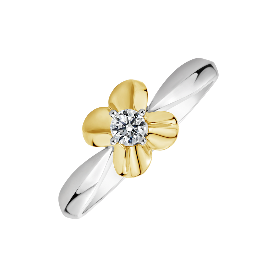 Diamond ring Flower Love