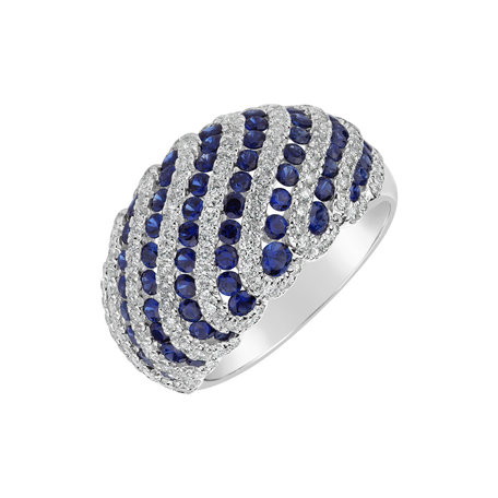 Diamond ring with Sapphire Suhana