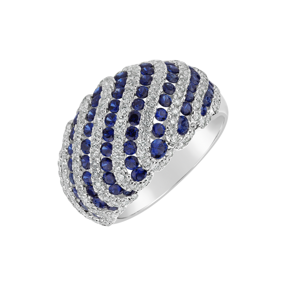 Diamond ring with Sapphire Suhana