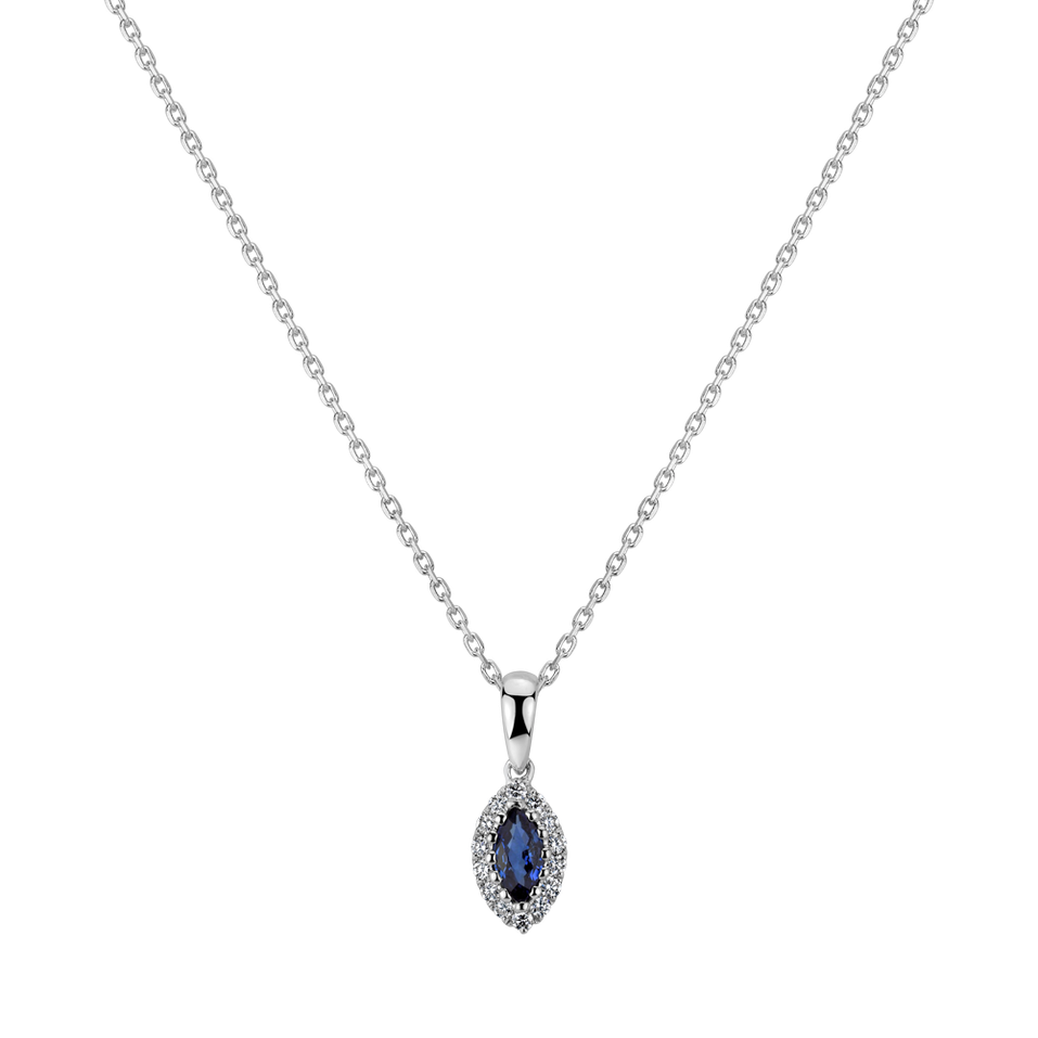 Diamond pendant with Sapphire Ramon