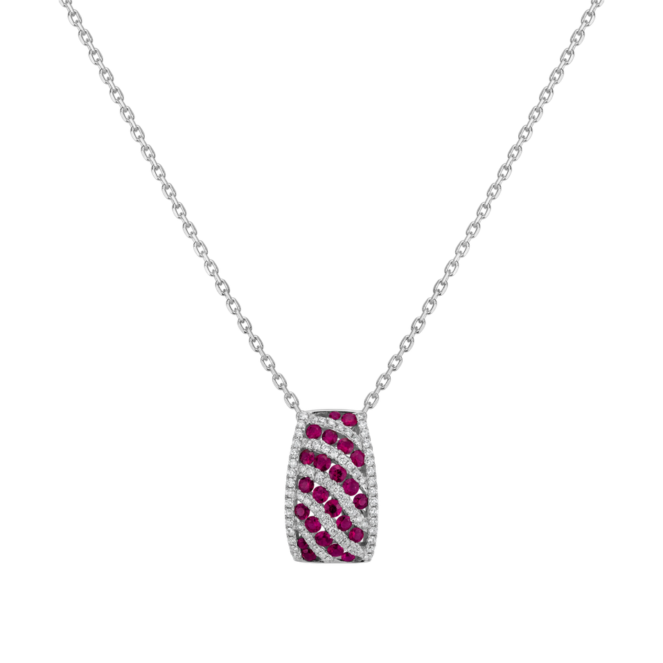 Diamond pendant with Ruby Alexandria