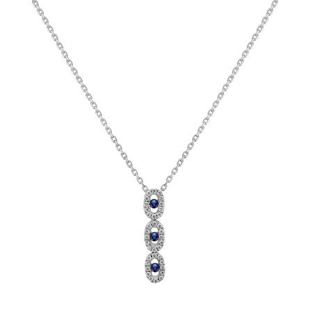 Diamond pendant with Sapphire Josephine