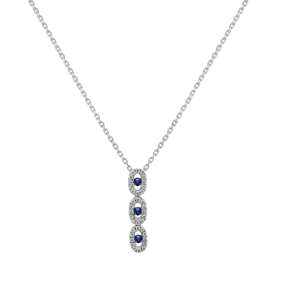 Diamond pendant with Sapphire Josephine