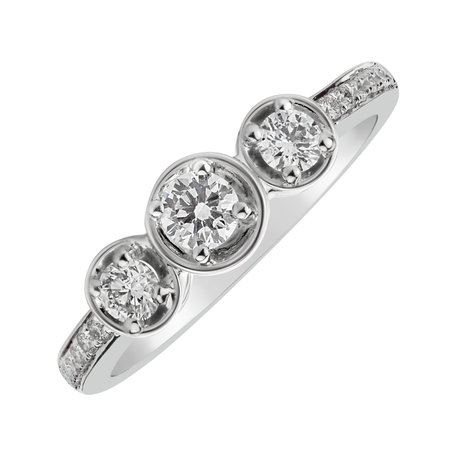 Diamond ring Romantic Triple