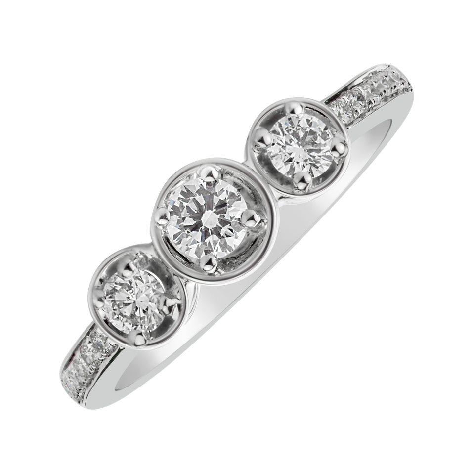 Diamond ring Romantic Triple