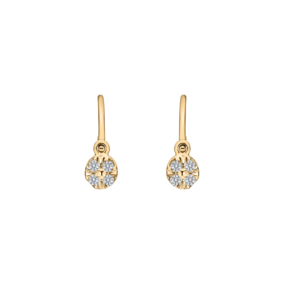 Children's diamond earrings Star Angels