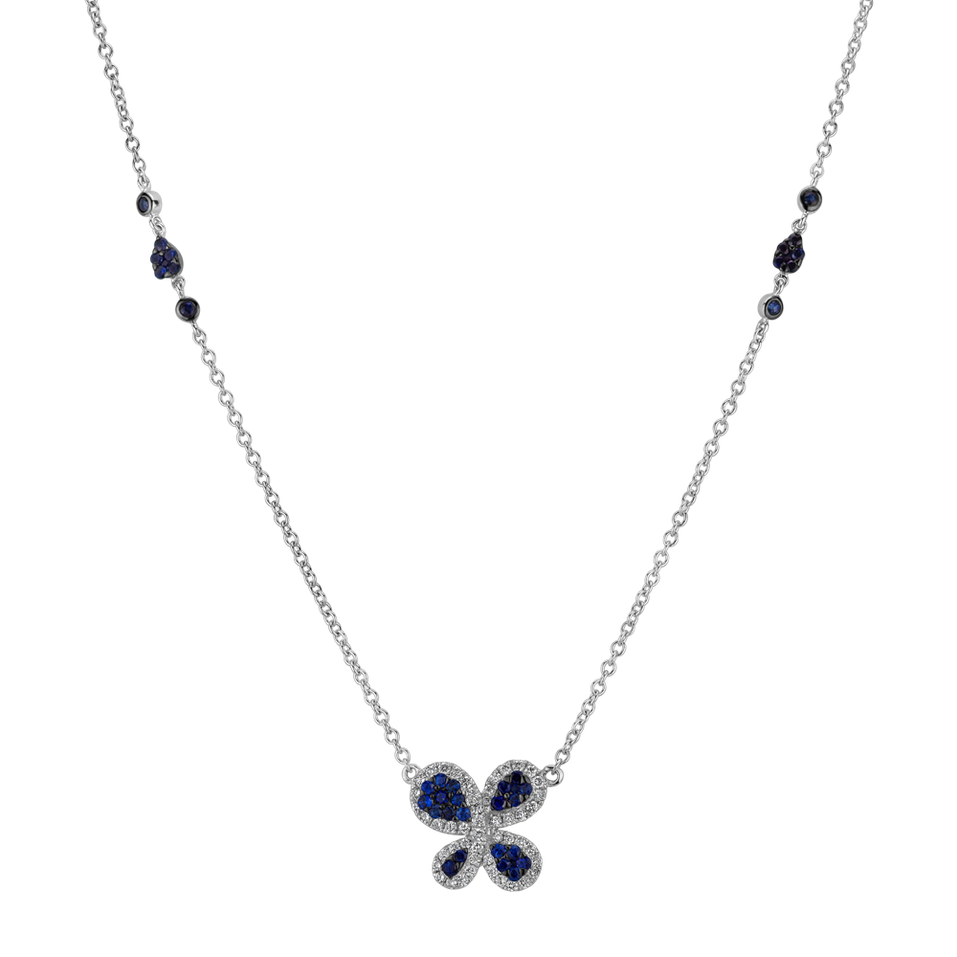 Diamond necklace with Sapphire Chamaedrys