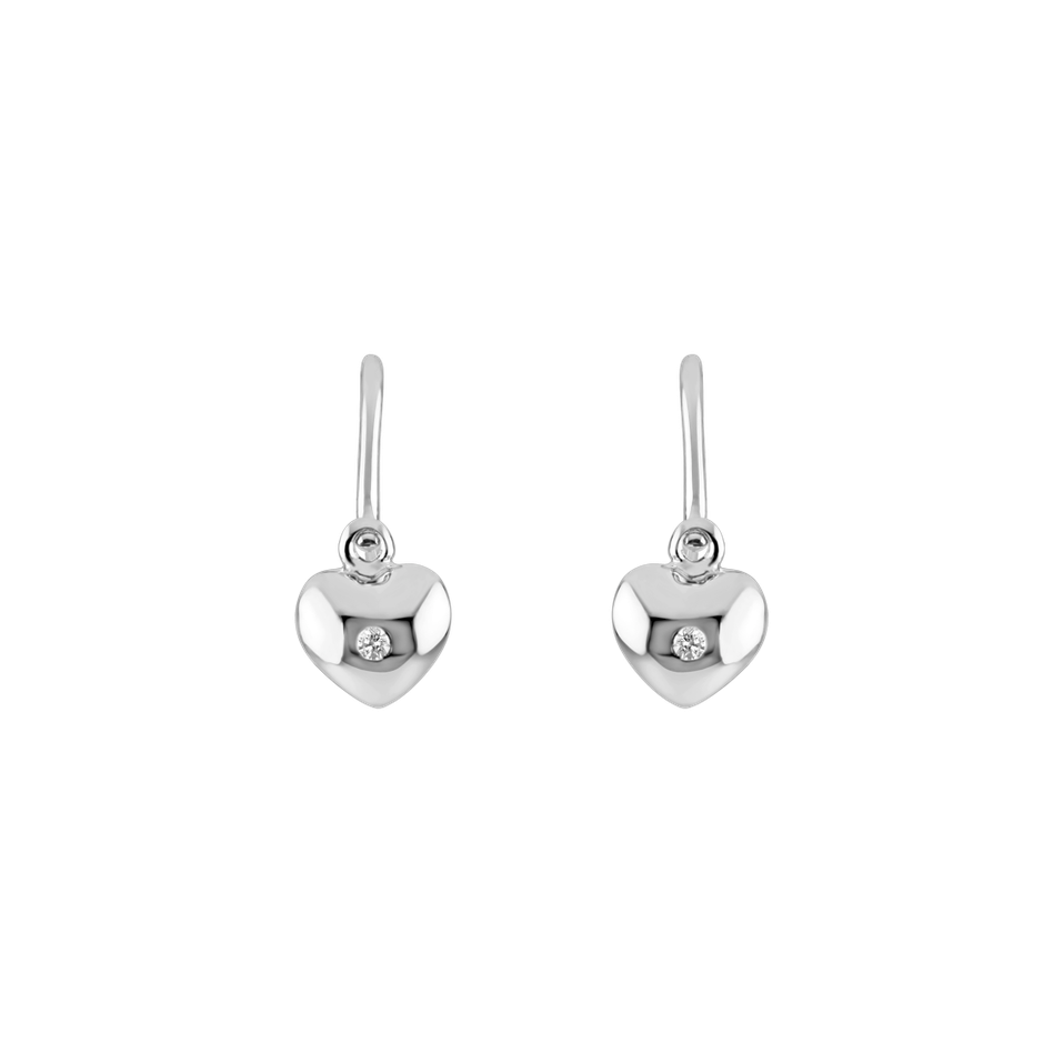 Children's diamond earrings Sweetheart