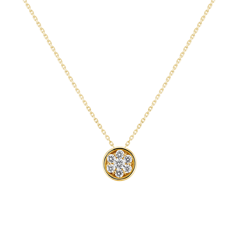 Diamond pendant Sunny Flower