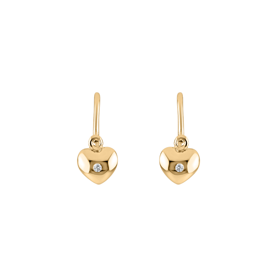 Children's diamond earrings Sweetheart