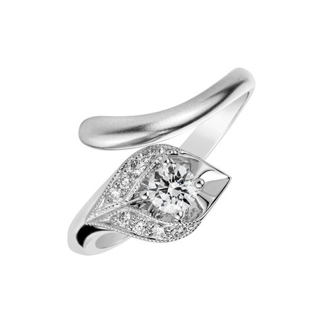 Diamond ring Luxury Leaf