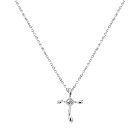 Diamond pendant Mary Cross