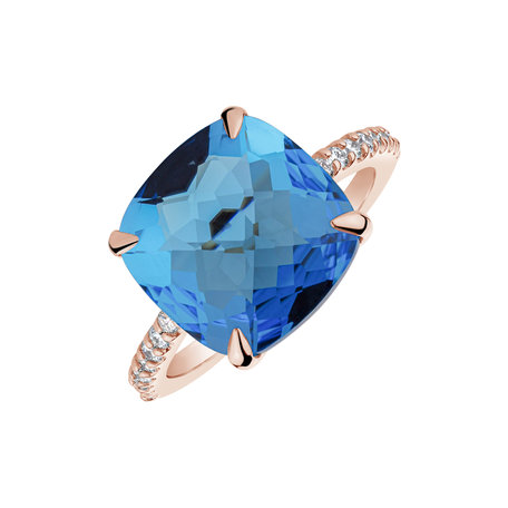 Diamond ring with Topaz Annihilation