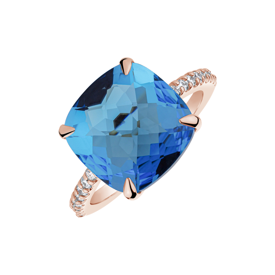 Diamond ring with Topaz Annihilation