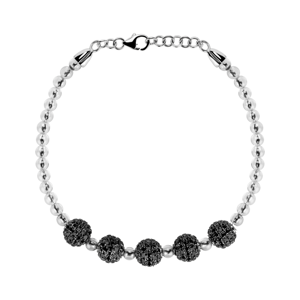 Bracelet with black diamonds Barboritta