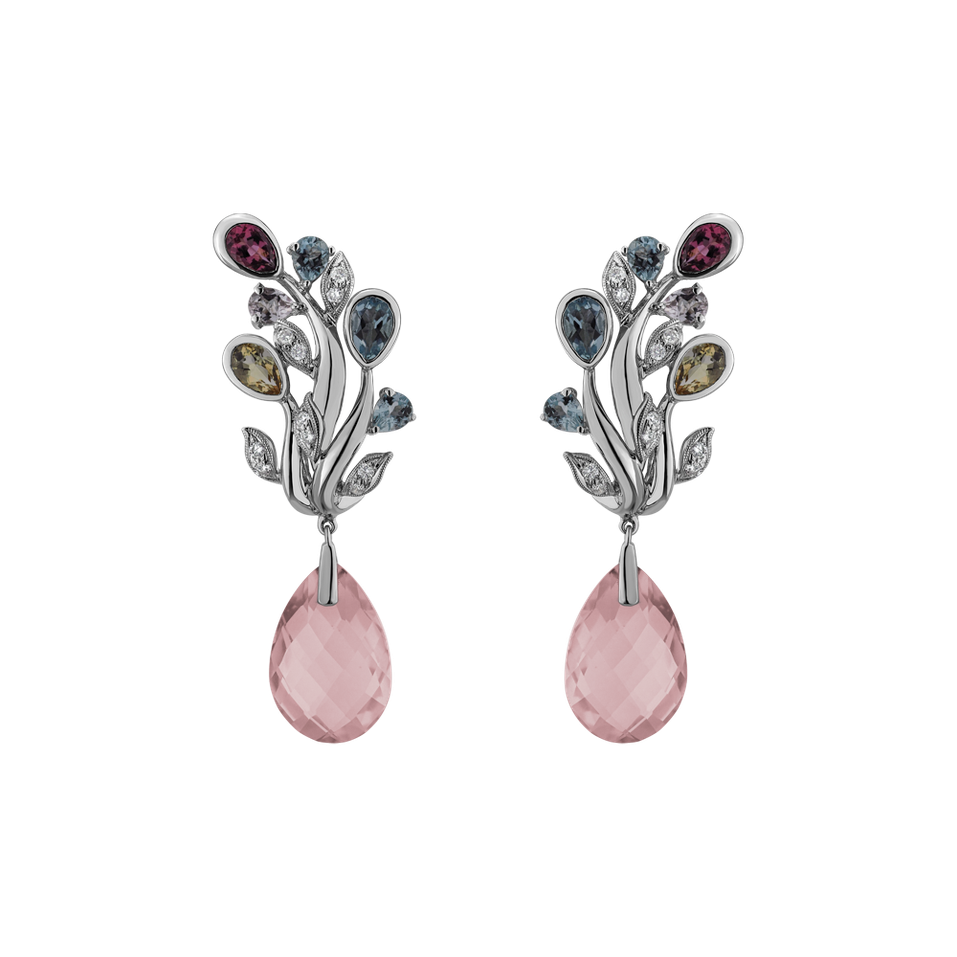 Diamond earrings and gemstones Faustus