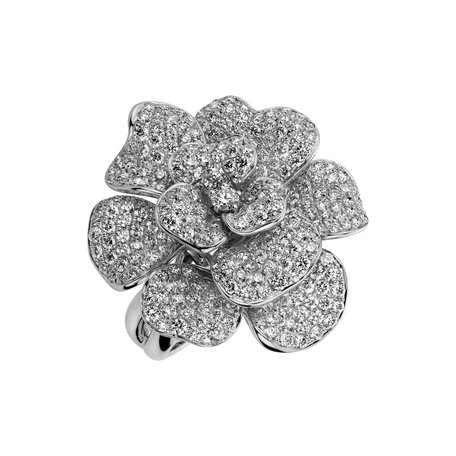 Diamond ring Parissienne Rose