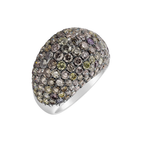 Ring with brown diamonds Bess