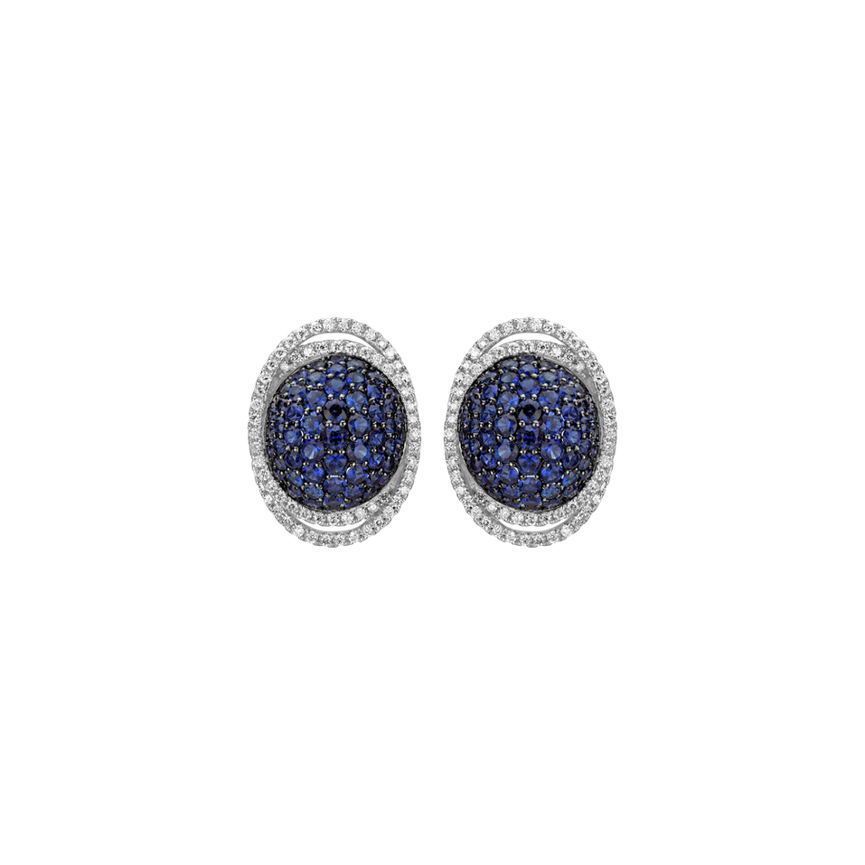 Diamond earrings and Sapphire Witty Wisdom