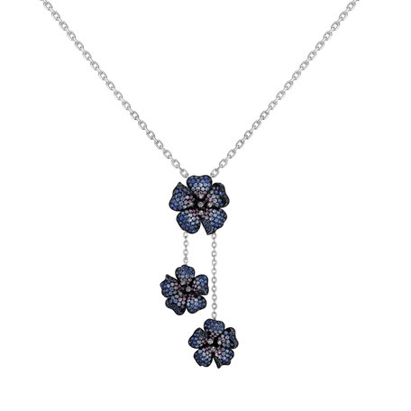 Diamond pendant with Sapphire Ardath